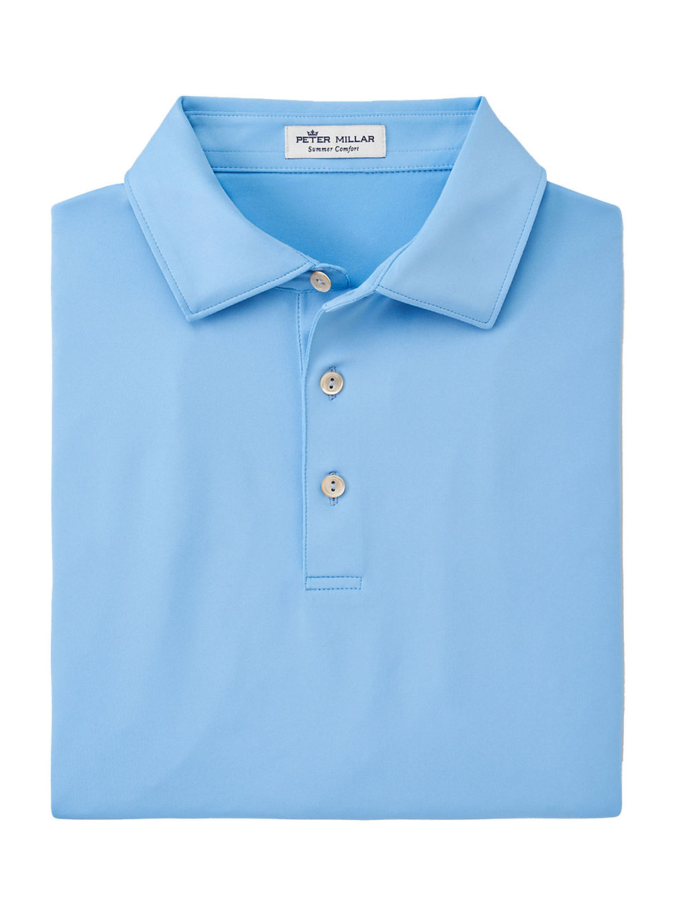 Thumbnail: Peter Millar Mens Solid Performance Polo Self Collar 6qty
