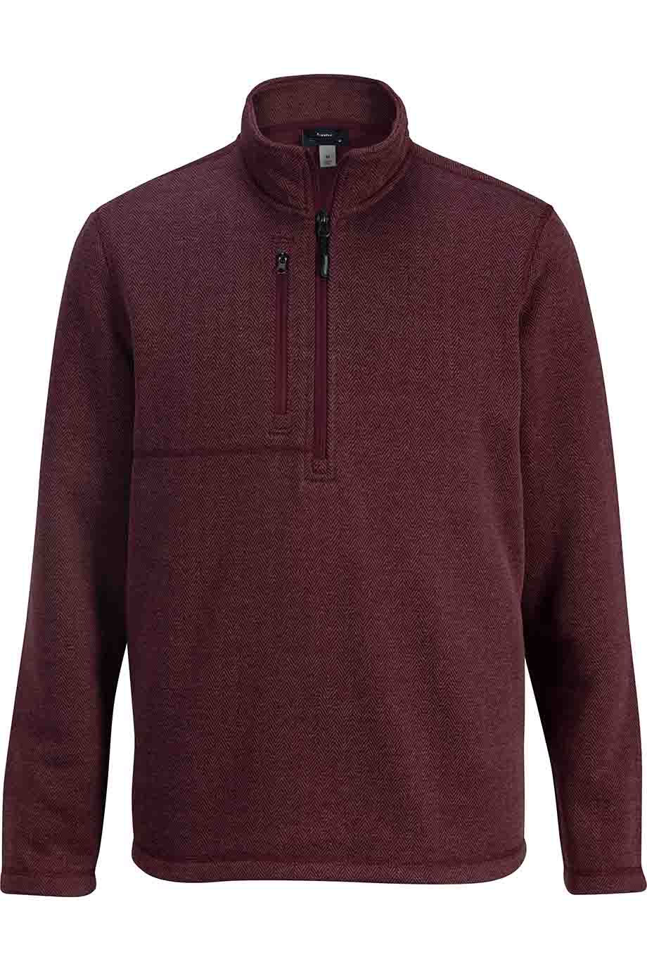 Thumbnail: Edwards Herringbone Sweater Knit Quarter Zip