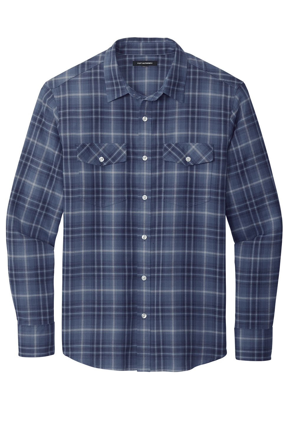 Thumbnail: Port Authority Long Sleeve Ombre Plaid Shirt