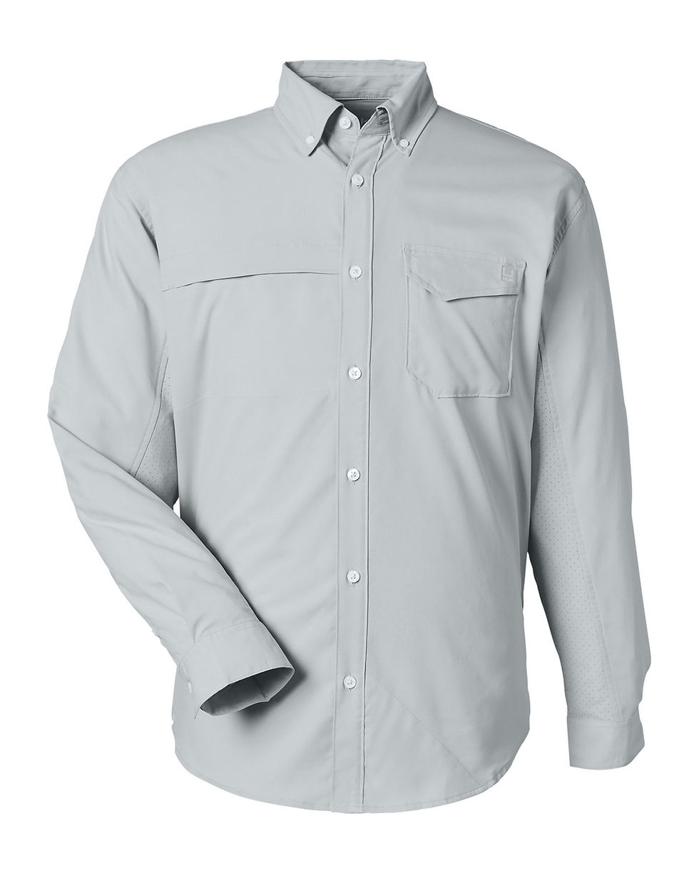 Thumbnail: HUK Mens Tide Point Long Sleeve Shirt