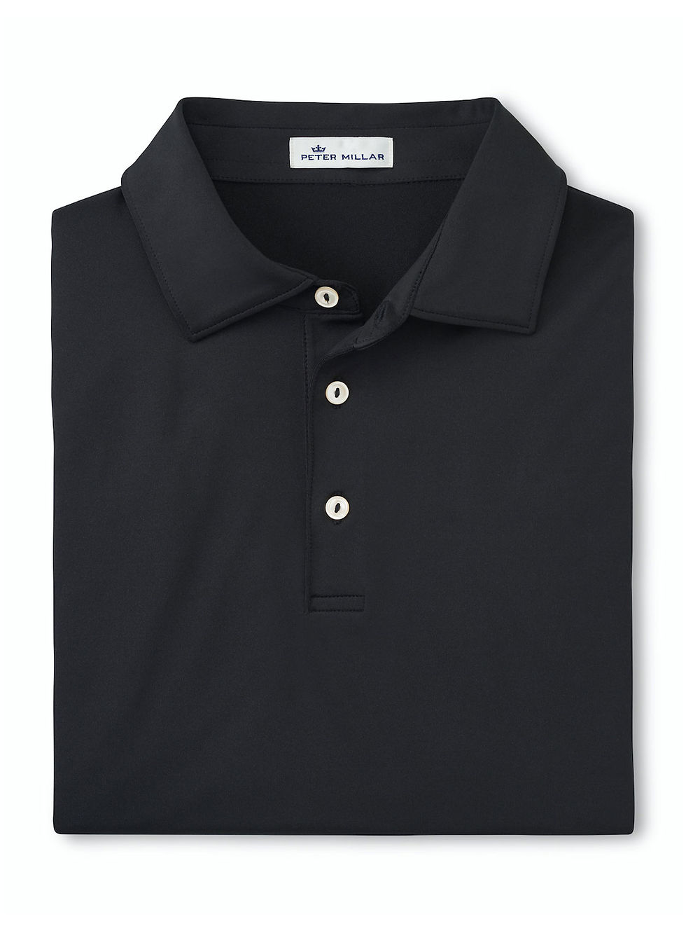 Thumbnail: Peter Millar Mens Solid Performance Polo Self Collar 6qty