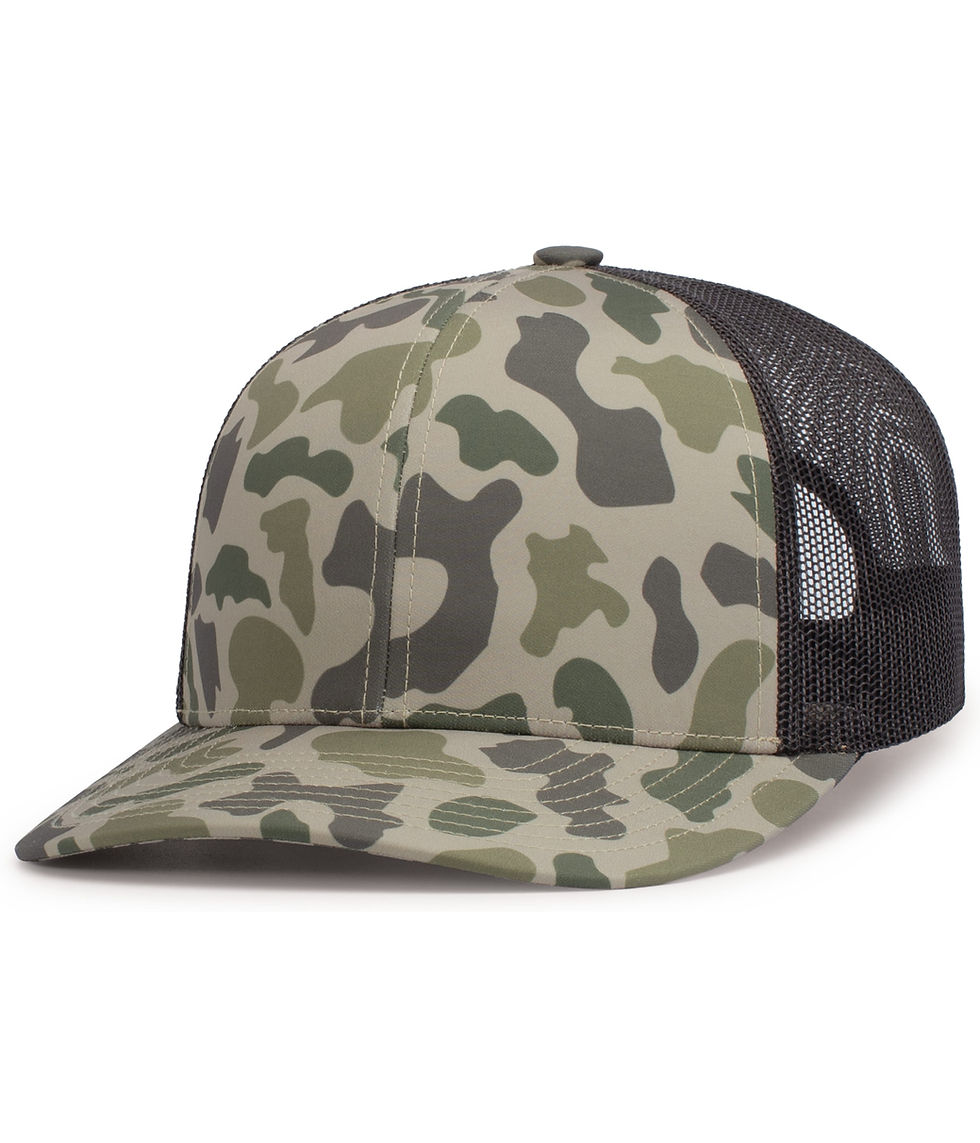 Thumbnail: Duck Camo Trucker Snapback Cap