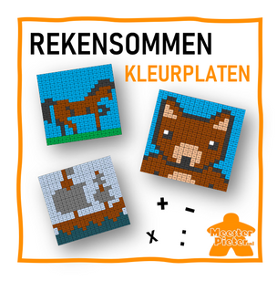 REKENSOMMEN KLEURPLATEN