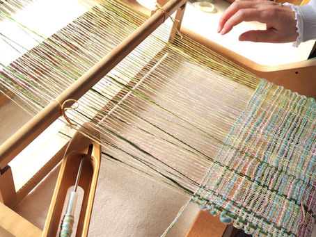 体験レッスンでミニマフラー