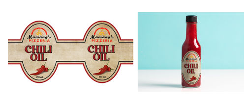 Mock up layout for restaurant products