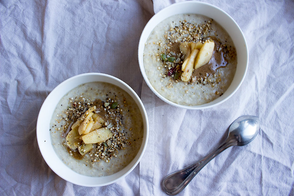 Porridge with Honey Apples