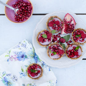 FROZEN RASPBERRY & POMEGRANATE TARTS