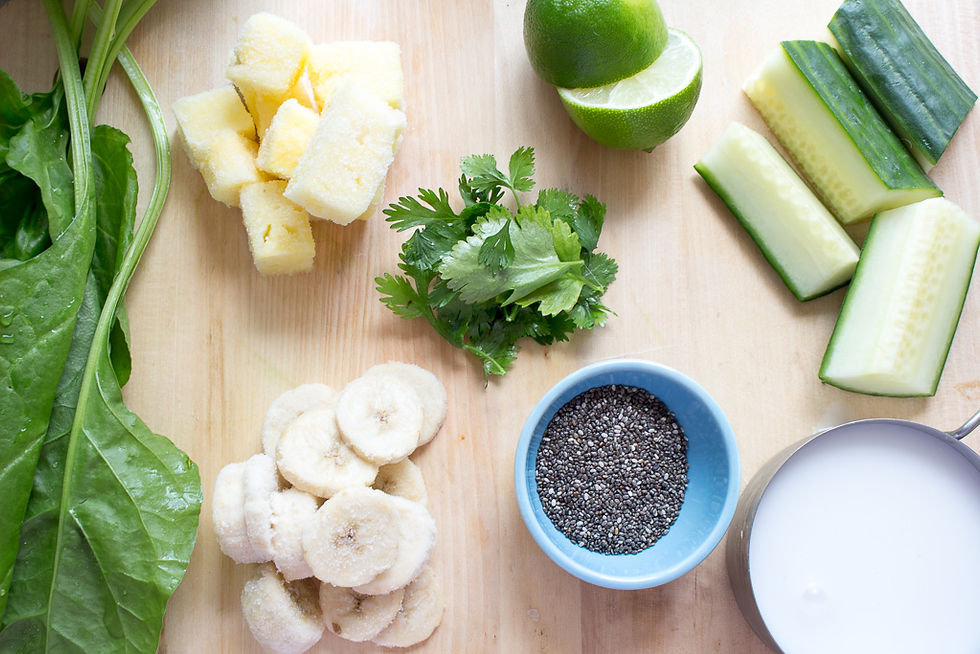 Green smoothie ingredients