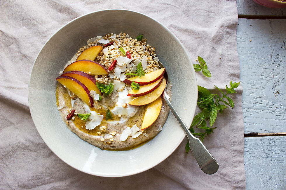 Peach & Greek Yogurt Breakfast Bowls