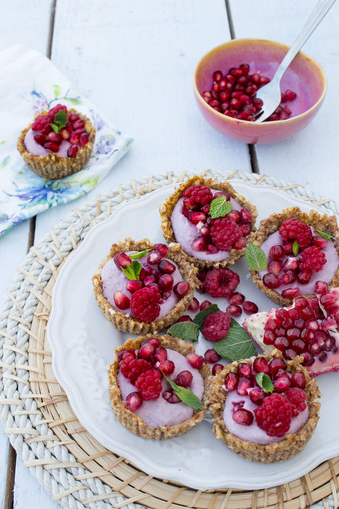 Picture of Frozen Raspberry & Pomegranate Tarts