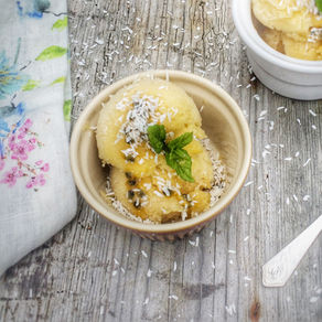 Dessert time just got tropical with this Coconut & Pineapple Sorbet