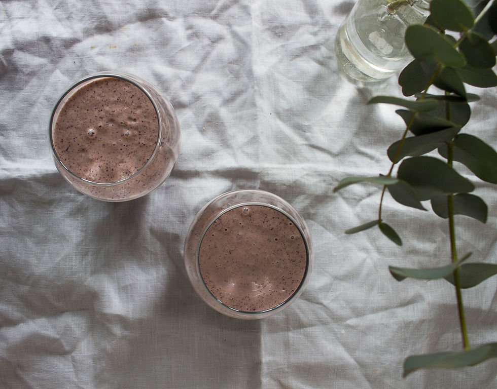 Flatlay of Smoothies