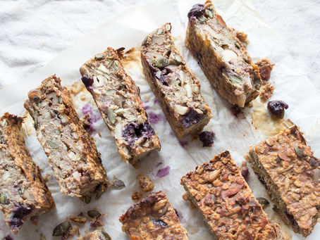 NUTTY SEEDY BLUEBERRY GRANOLA BARS