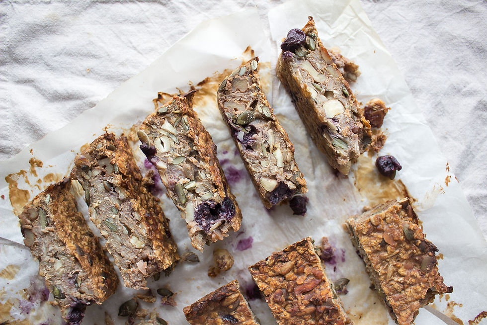 Image of Nutty Seedy Blueberry Granola Bars
