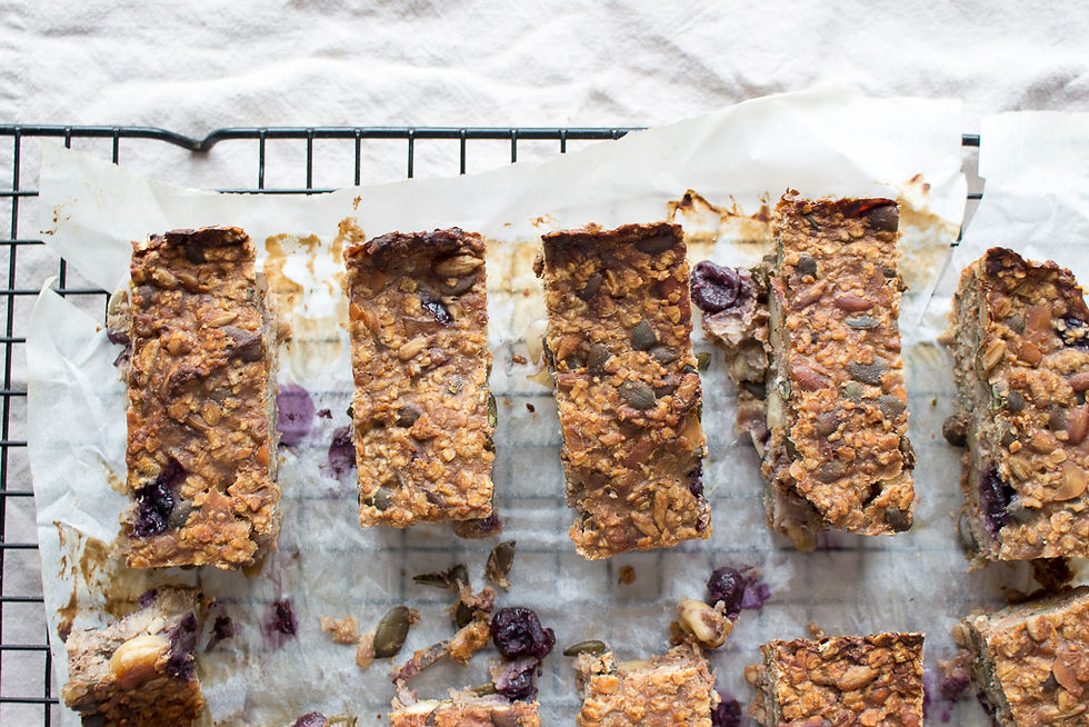 Picture of Nutty Seedy Blueberry Granola Bars
