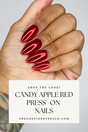 🍎Candy Apple Red Press-On Nails🍎