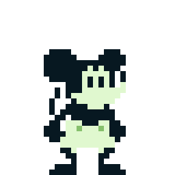animated pixel art Mickey mouse