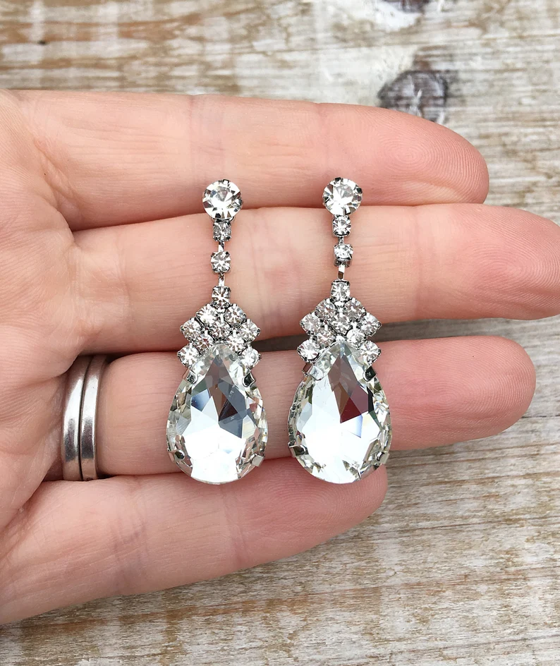 vintage bridal earrings