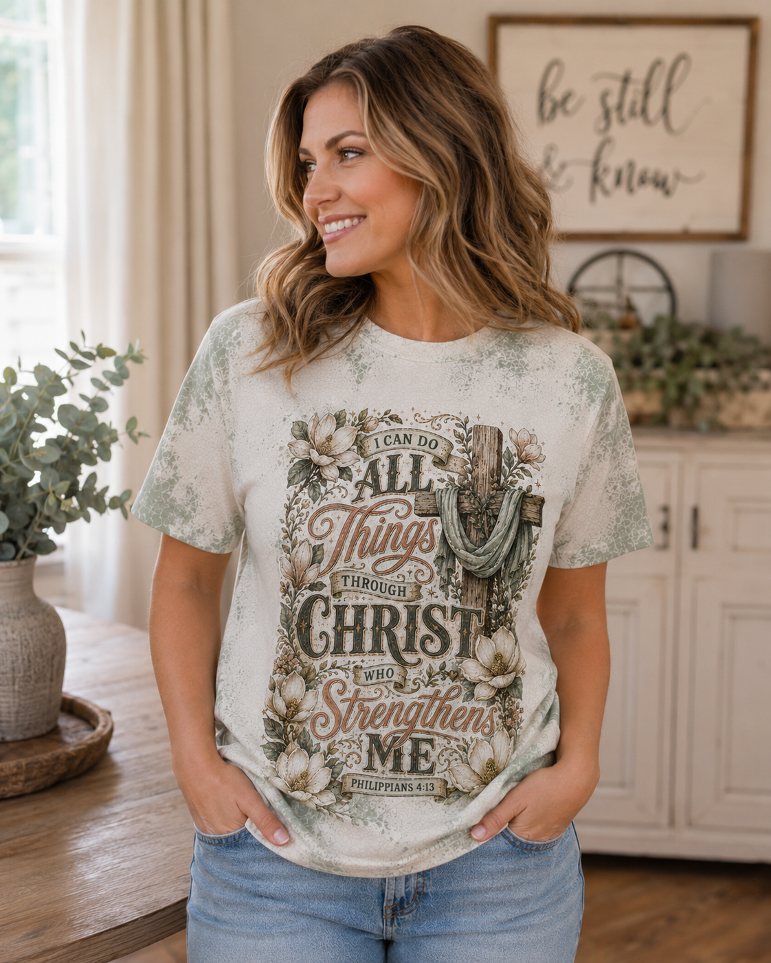 I Can Do All Things Through Christ | Faith Graphic Tee