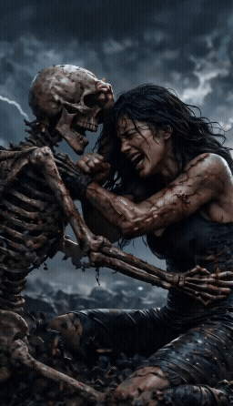 gif fresh fihting with skeleton.gif