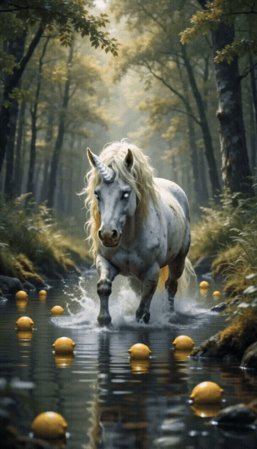 gif animation unicorn splashing.gif