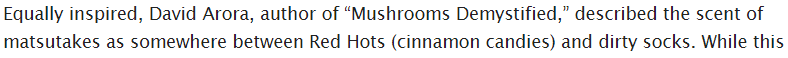 Matsutake Description