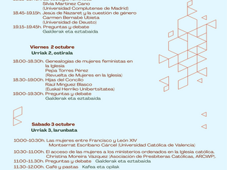 III Jornadas Religión y Género: Mujeres por la igualdad en la Iglesia: luchas, experiencias y expectativas