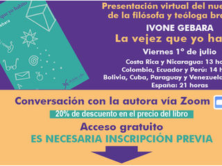 "La vejez que yo habito", presentación del nuevo libro de Ivone Gebara