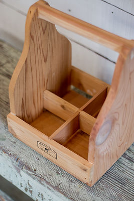 Available at the Promise Valley Farm store: crates for toting milk bottles.