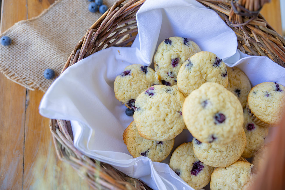 Eating the best yogurt pancakes.