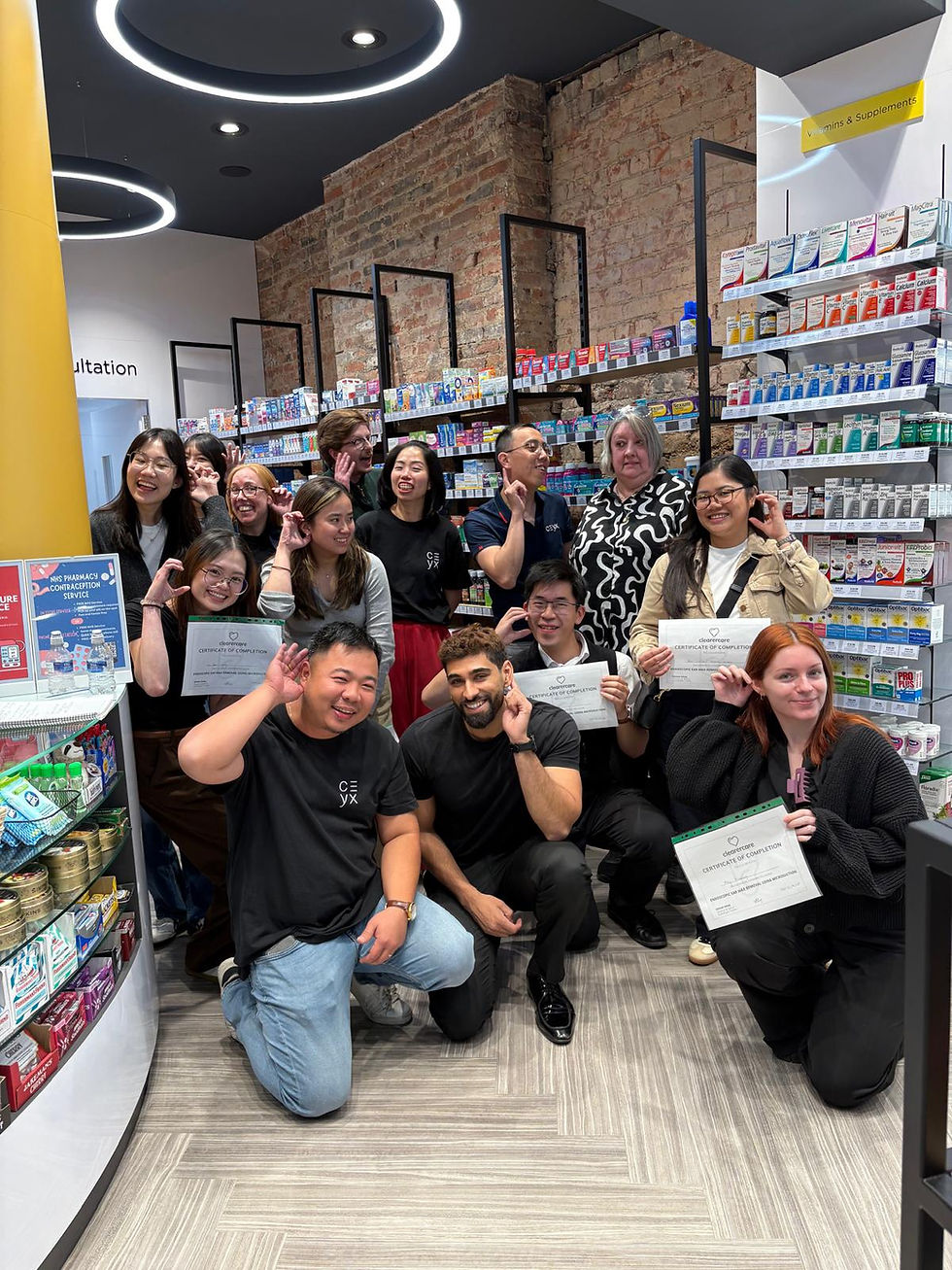 earwax removal team pharmacy healthcare training