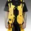 Thumbnail: Men's Techwear Yellow Black T-Shirt Vest Buckle T.V.T-01/YLW