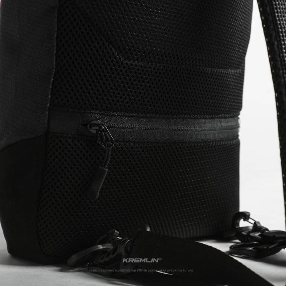 Thumbnail: Kremlin CODEX Black Backpack Carrier Futuristic Fullzip Backpack Crossbody
