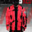 Thumbnail: Men's Techwear Red Jacket Hoodie Full Zip Buckle Holygrail H.G.B-05/RED