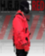 Thumbnail: Men's Techwear Red Jacket Hoodie Full Zip Buckle Holygrail H.G.B-05/RED
