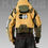Thumbnail: Men's Techwear Yellow Jacket Hoodie Full Zip Buckle H.G.C-02/YLW