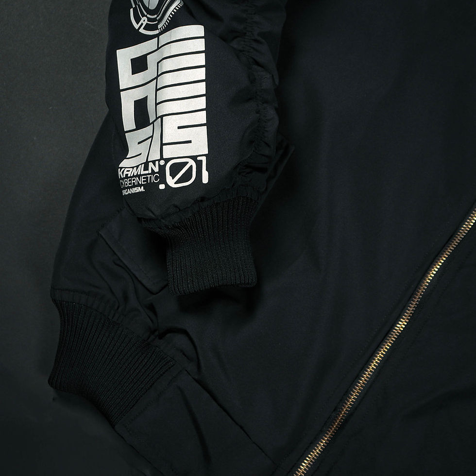 Thumbnail: Men's Black Jacket Hoodie Bomber School Full Zip Kremlin Genesis