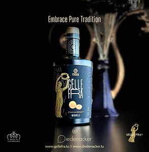Gëlle Fra premium beverage presentation image