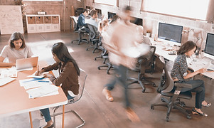 busy office