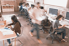 busy office