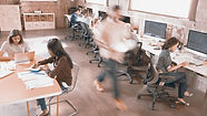 busy office