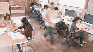 geschäftiges Büro