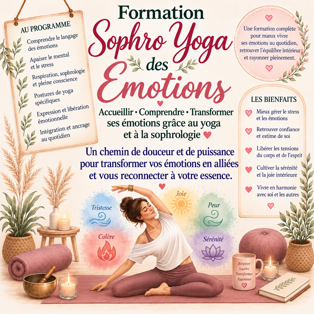 Formation Sophro Yoga des émotions