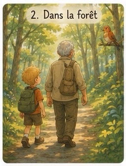 Miniature : Ali et son grand-père en forêt