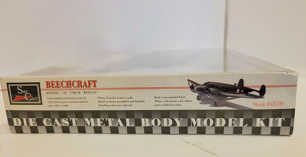 Thumbnail: 128. SpecCast Die Cast Metal Body Vintage Airplane Model Kit