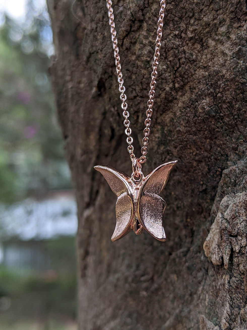 Miniatura: Collar mariposa chica sencillo