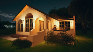 Night render, view from NE