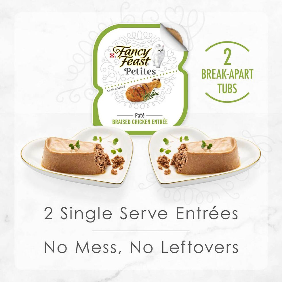 Thumbnail: Fancy Feast Petites Gourmet Wet Cat Food Pate, Petites Braised Chicken Entree