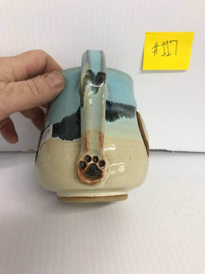 Thumbnail: Puppy Love White/TQ Mug #117