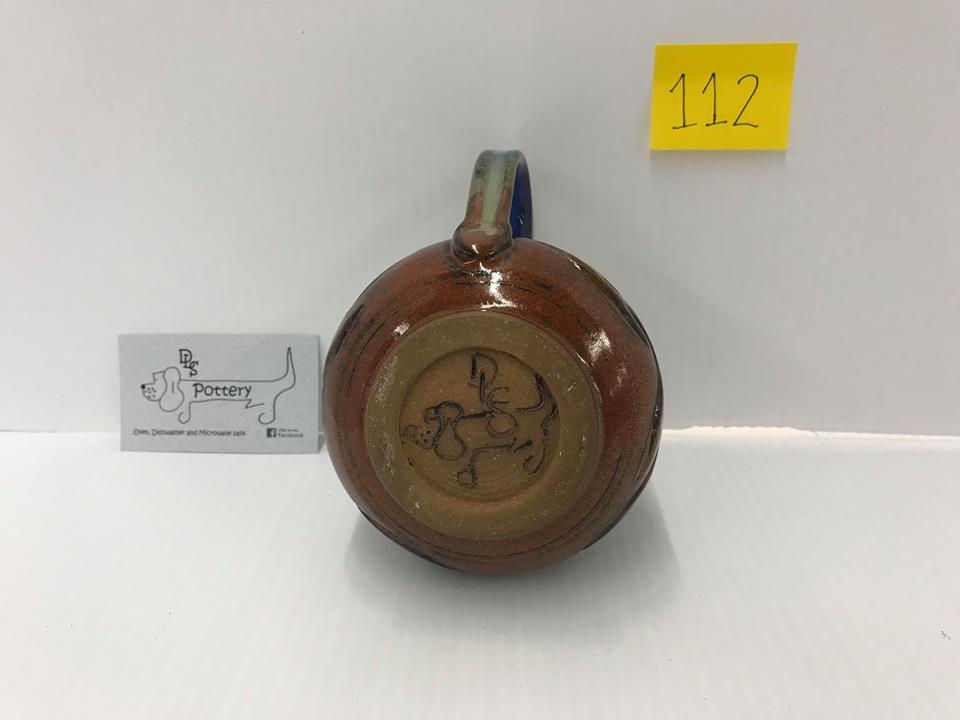Thumbnail: Wheat Field Waves Brown/Blue Mug #112